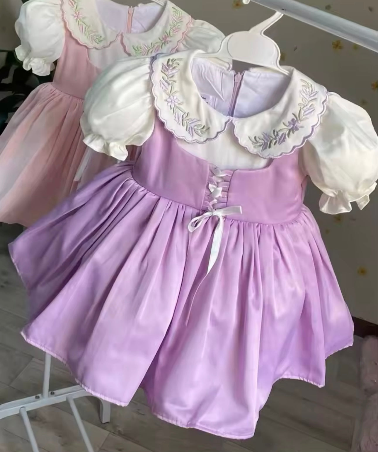 Classic Purple Pinny Dress