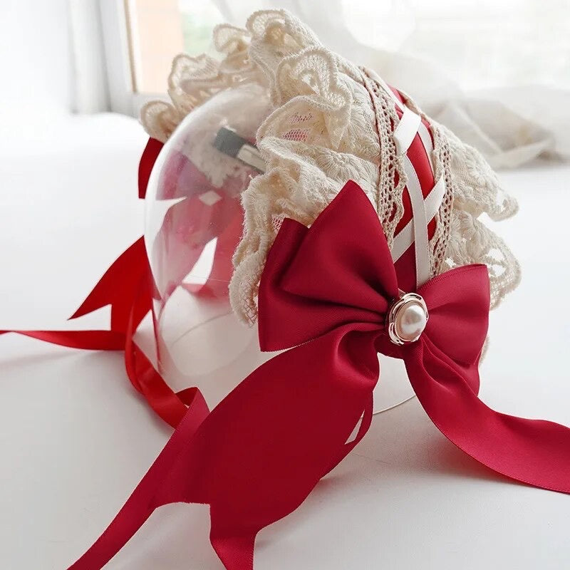 Girls Lace Vintage Headbands With Bows
