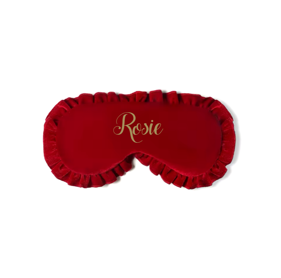 Luxury Red Velour Personalised Accessories