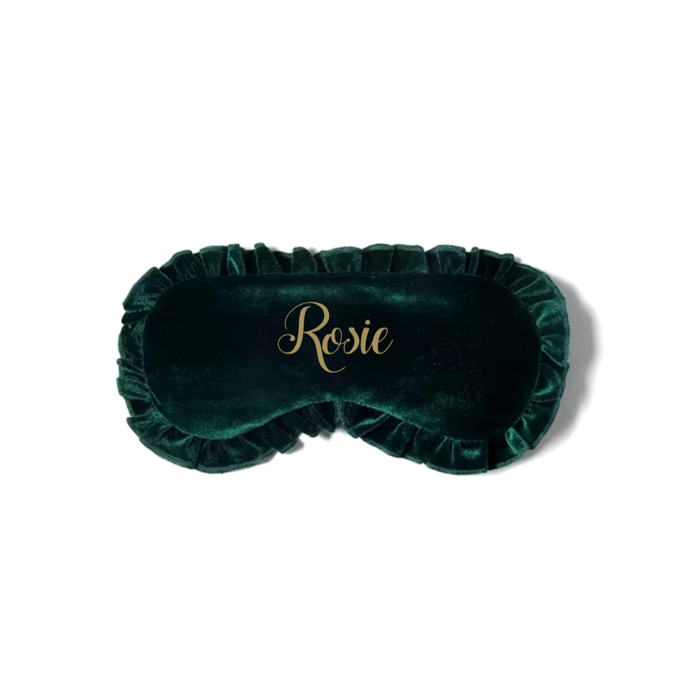 Luxury Green Velour Personalised Accessories