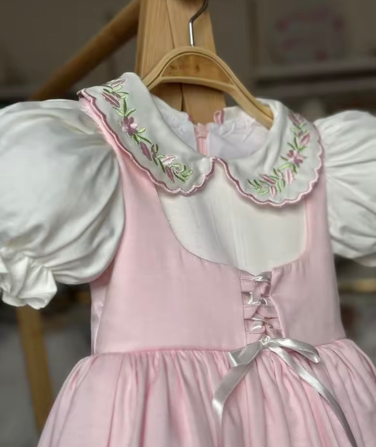 Classic Pink Pinny Dress