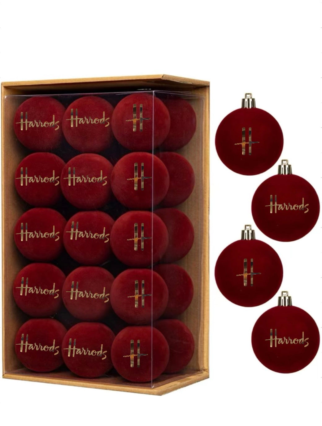 Luxury Velvet Baubles 30pcs 6CM