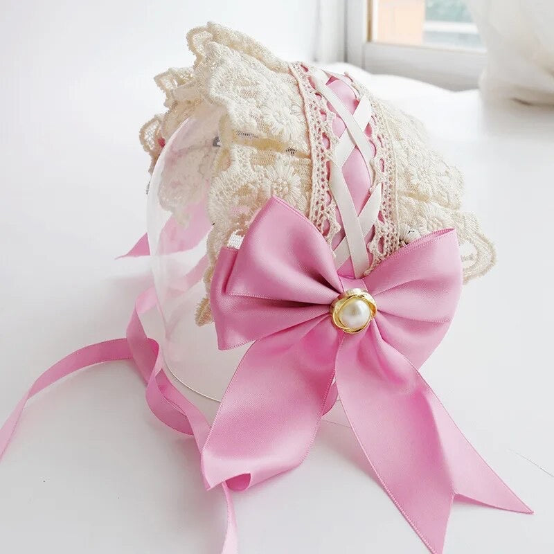 Girls Lace Vintage Headbands With Bows