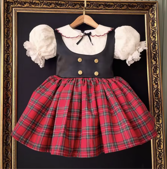 Classic Tartan Puffball Dress