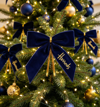 24pc Luxury Velvet Navy Exclusive H Decor Bows.