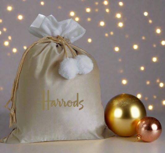 Luxury Beige H Christmas Sack