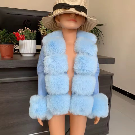 Baby Blue Child’s Luxury Cardigan