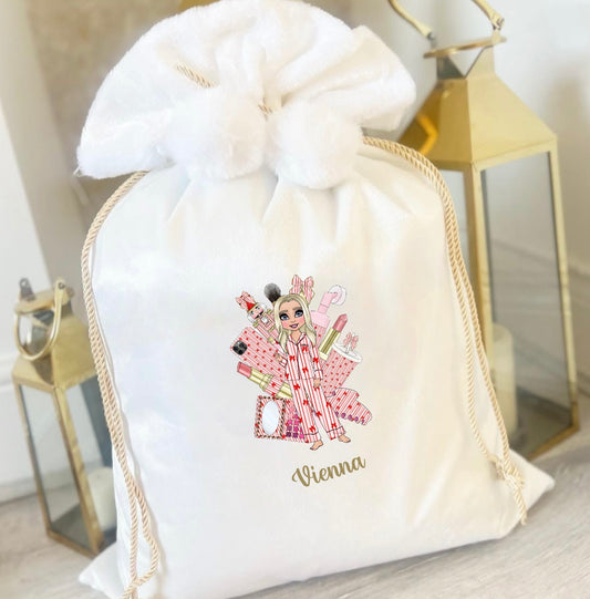 White Personalised P Louise Sack