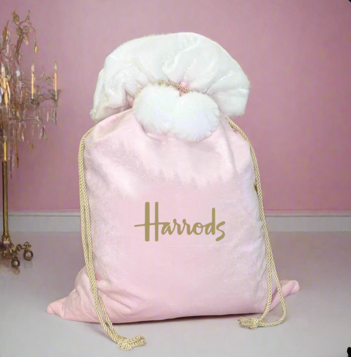 Luxury Pink H Christmas Sack