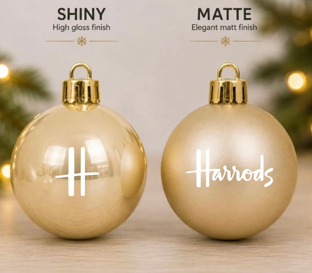 30pcs Champagne Luxury H Baubles