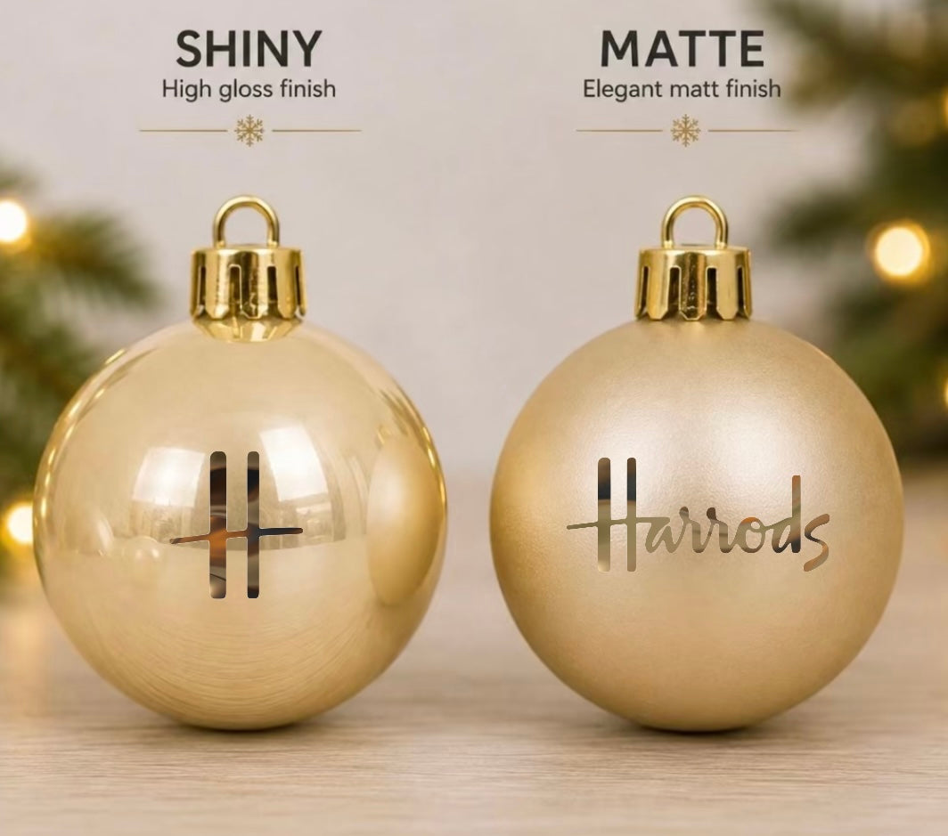 30pcs Champagne Luxury H Baubles