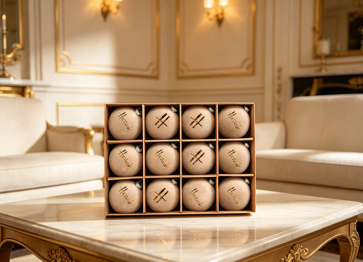 Luxury H Velvet 12pcs Baubles