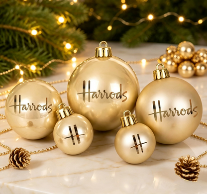 30pcs Champagne Luxury H Baubles