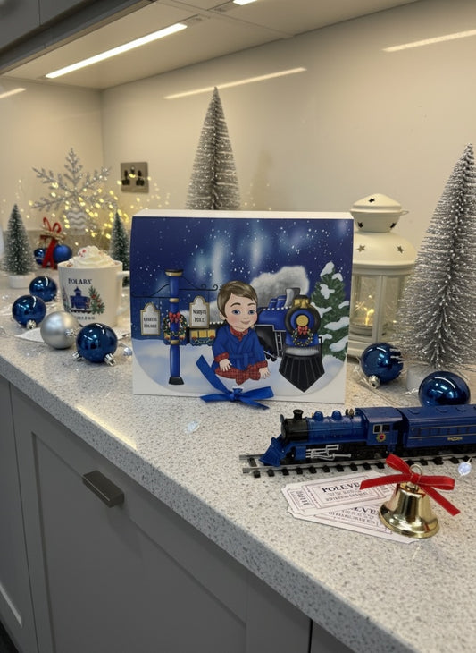 Christmas Polar Express Boxes With Personalised Doll & Name Kids