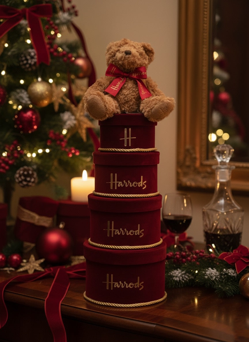 Handmade Wine Red 4 tier H Velvet Red Boxes