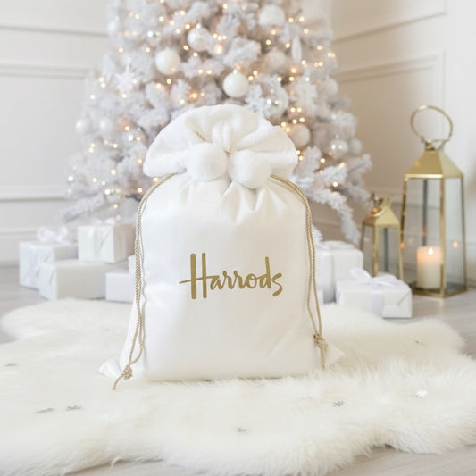 Luxury White H Christmas Sack