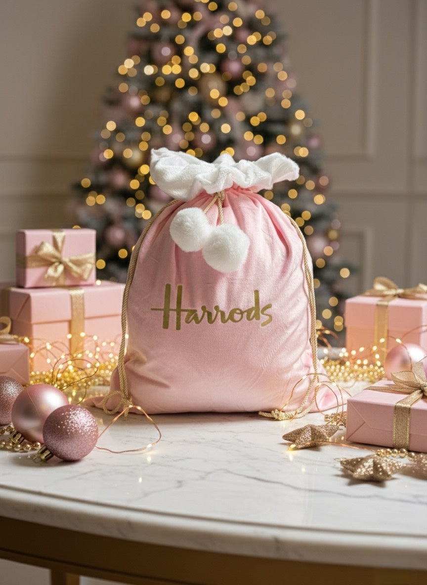 Luxury Pink H Christmas Sack