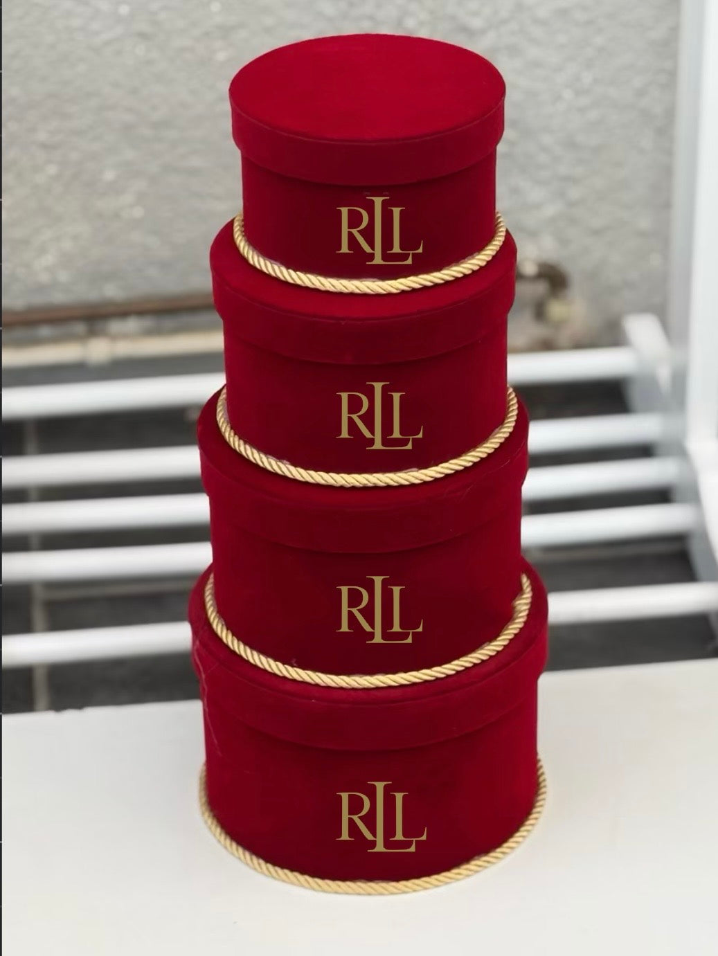 Ralphie 4 Tier Velvet Stack Boxes