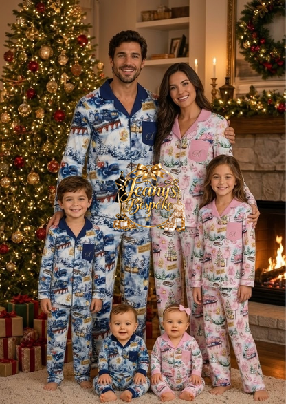 Exclusive Polar Express Personalised Adults Pyjamas